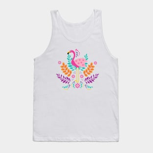 Colorful Pink Flamingo Tank Top